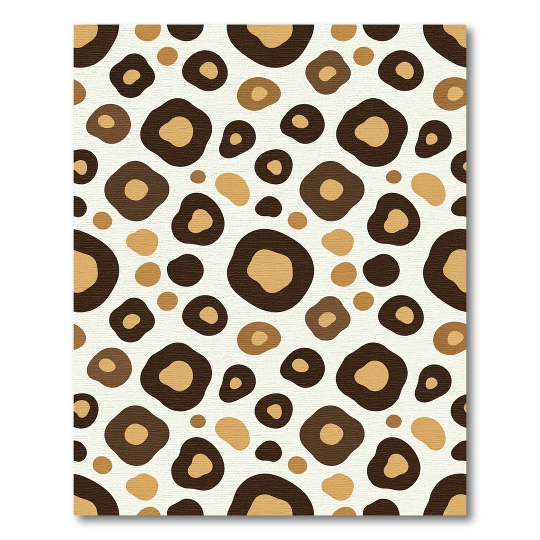 Abstract Spotted Warm Ochre Rug