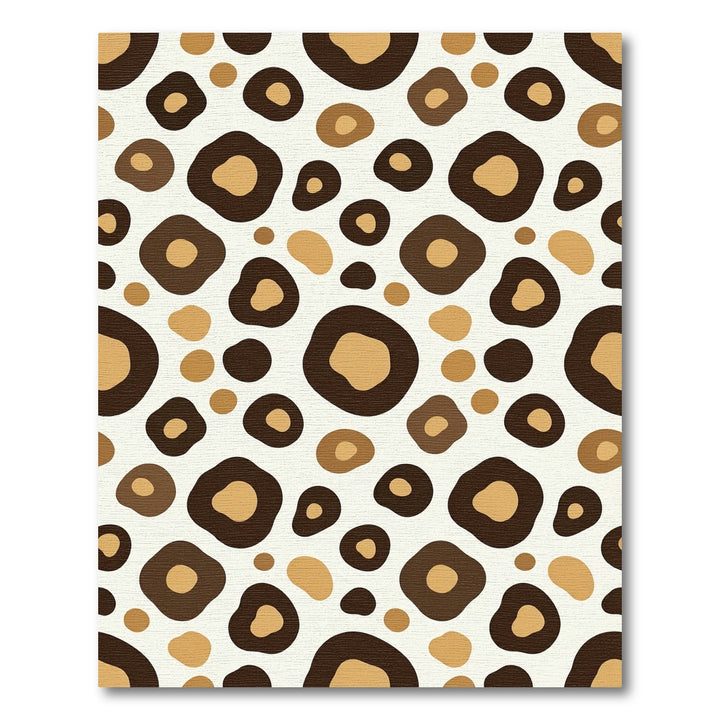 Abstract Spotted Warm Ochre Rug