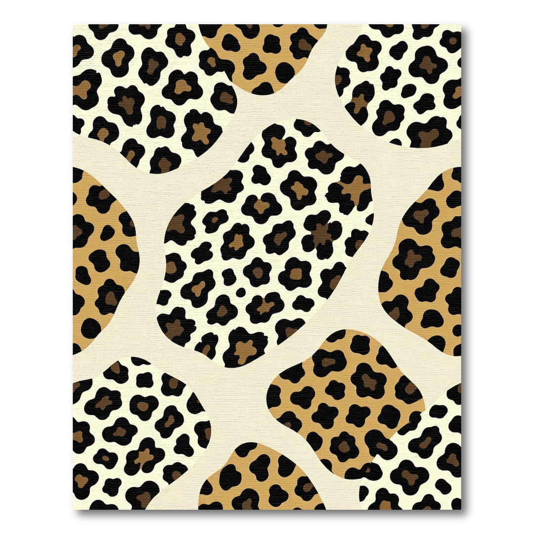 Abstract Leopard Spots Rug