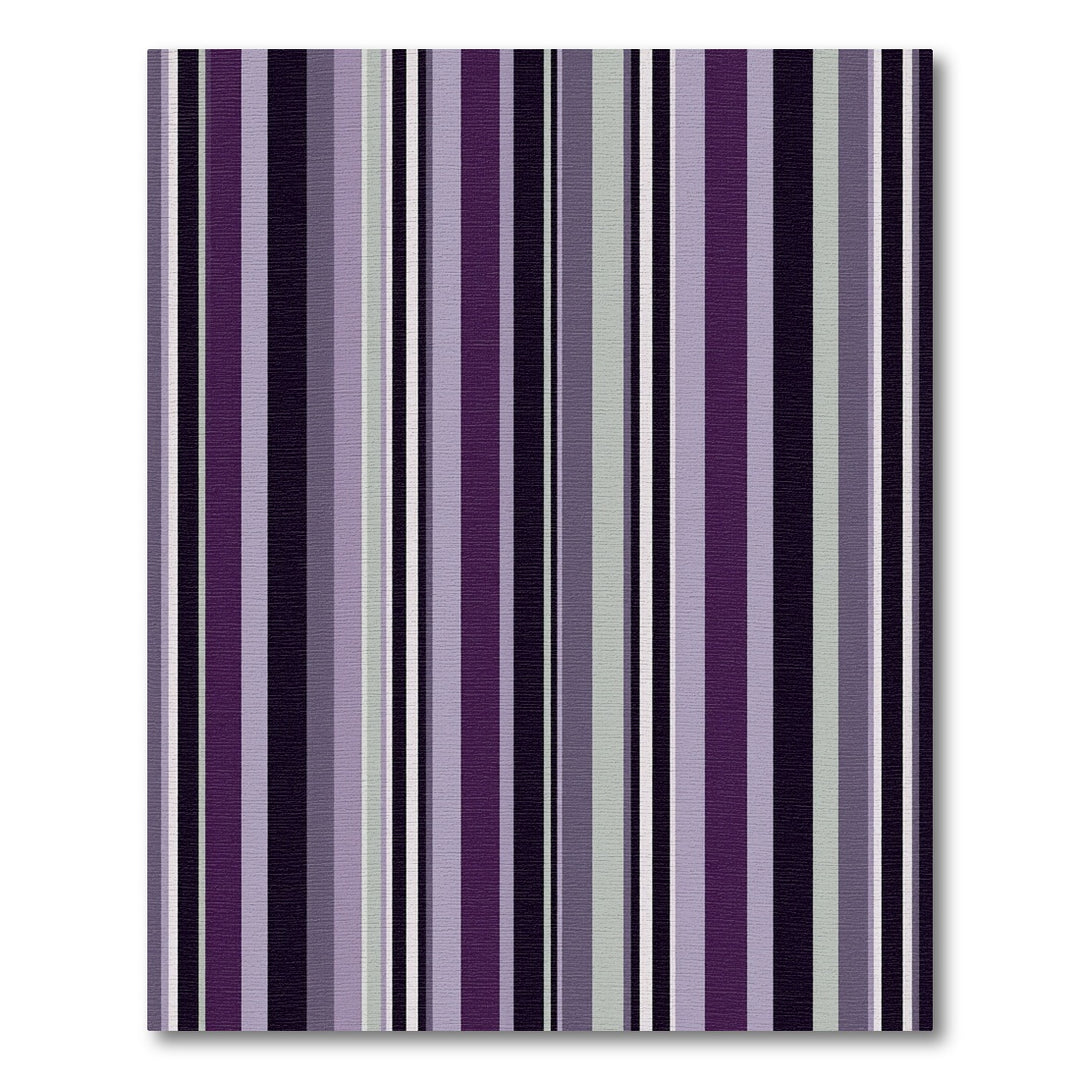 Purple Gray Modern Stripe Rug