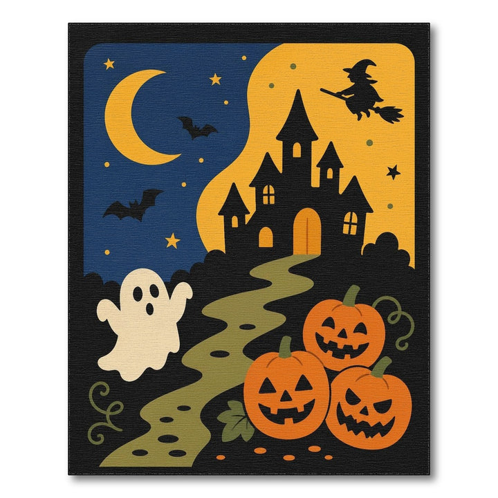 Halloween Haunted Castle Kids Area Rug