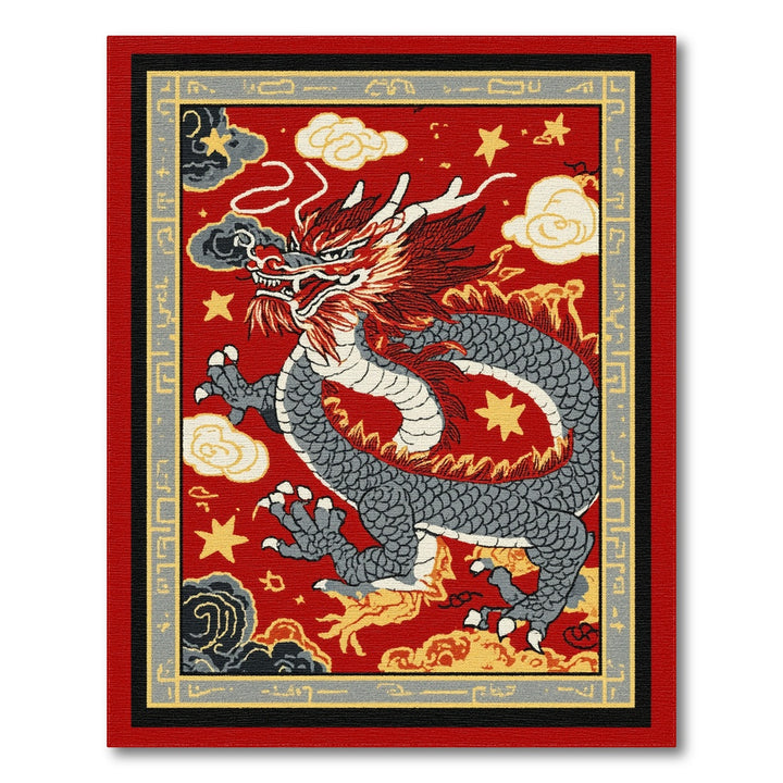 Red Dragon Heritage Area Rug