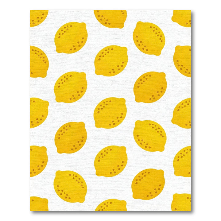Bright Yellow Lemon Slice Rug