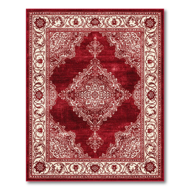 Red Persian Medallion Area Rug