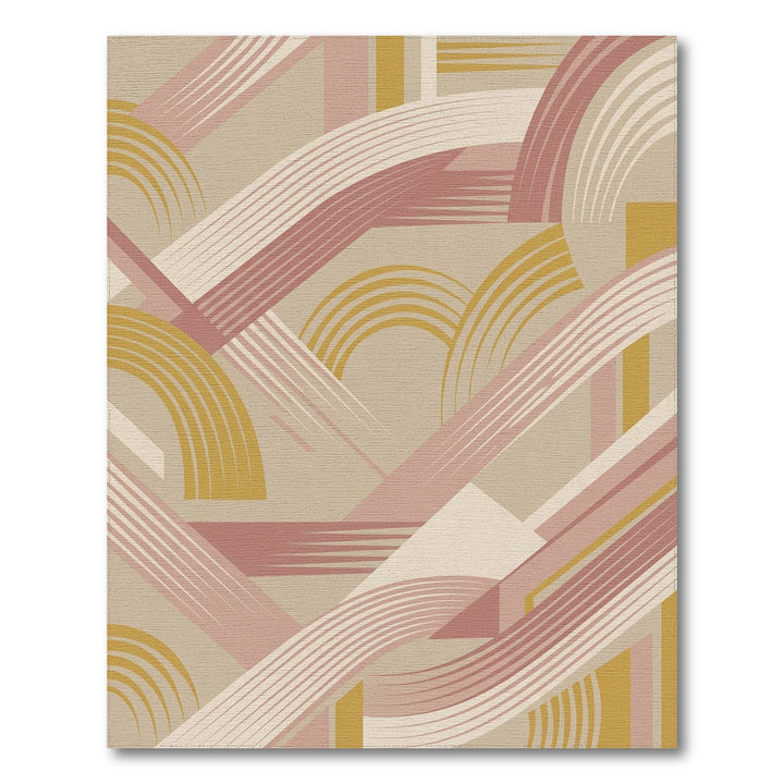 Mid Century Abstract Arcs Rug