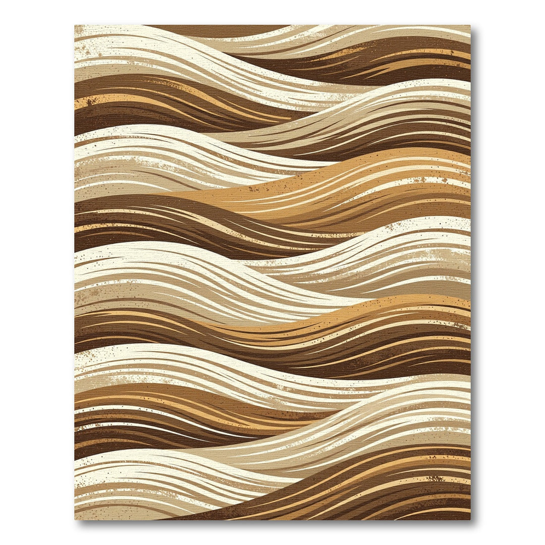 Rich Earthy Stripes Flow Rug