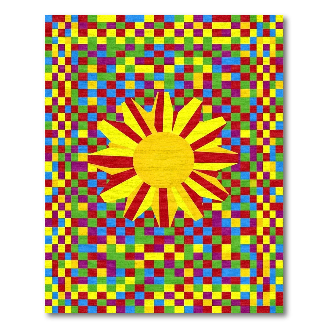 Vibrant Sun Multi-Color Kids Area Rug