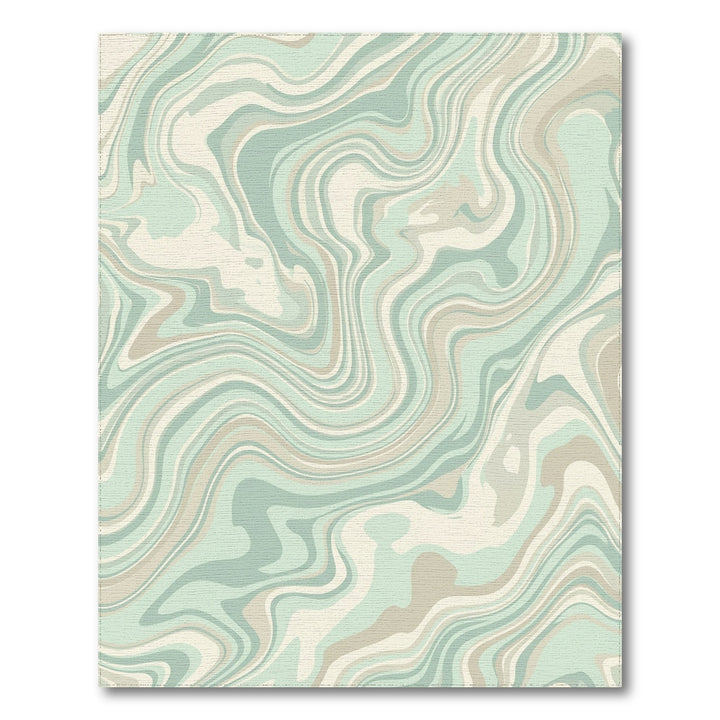 Pastel Swirl Marbled Abstract Rug