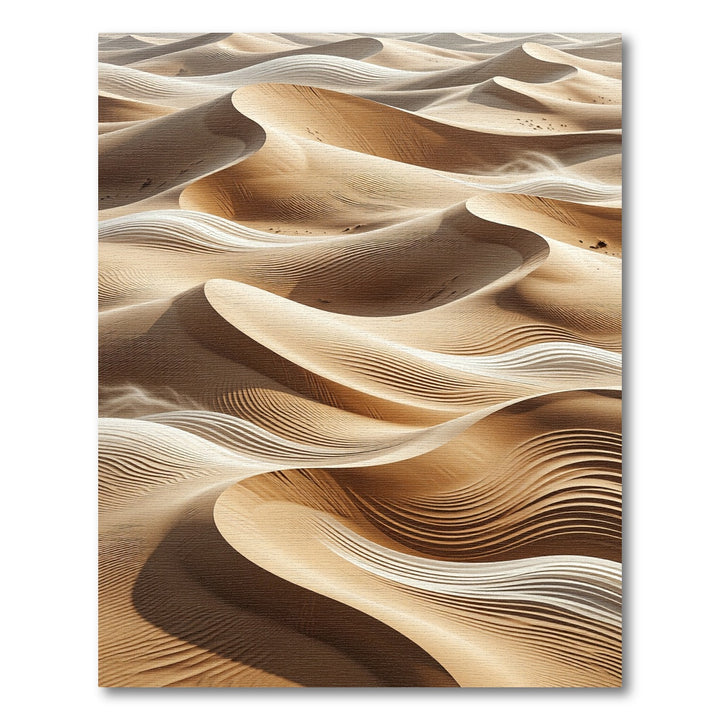 Golden Desert Dune Swirl Rug