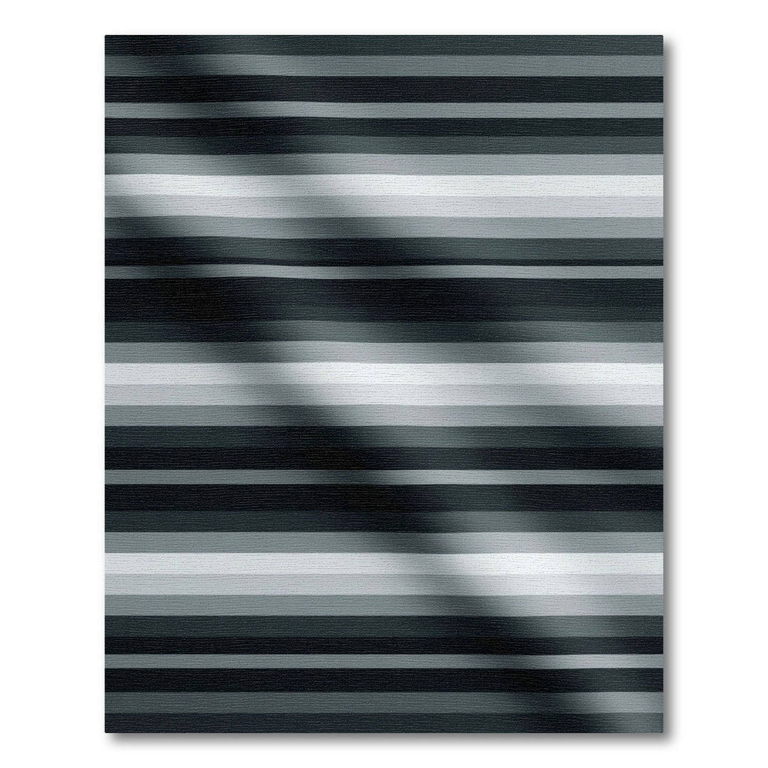 Linear Gradient Stripes Grey Rug