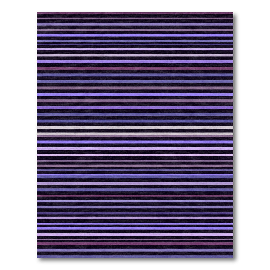 Modern Purple And Pink Stripes Rug