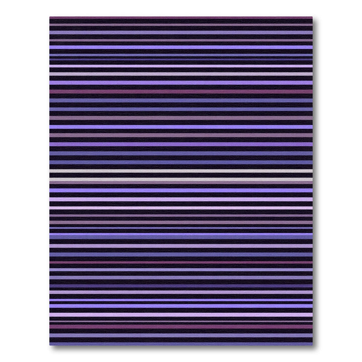 Modern Purple And Pink Stripes Rug