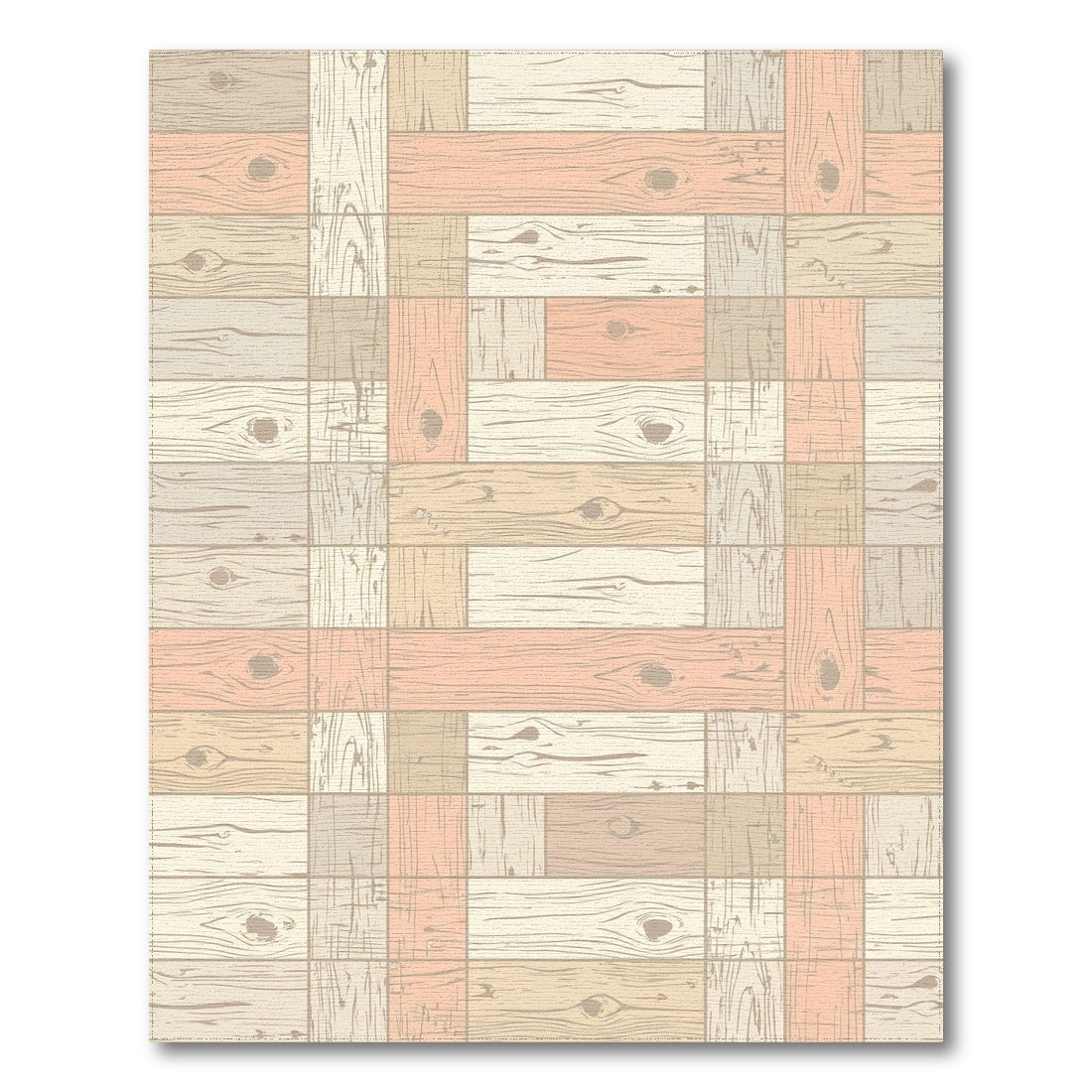 Pastel Wood Plank Parquet Rug – Tufttone