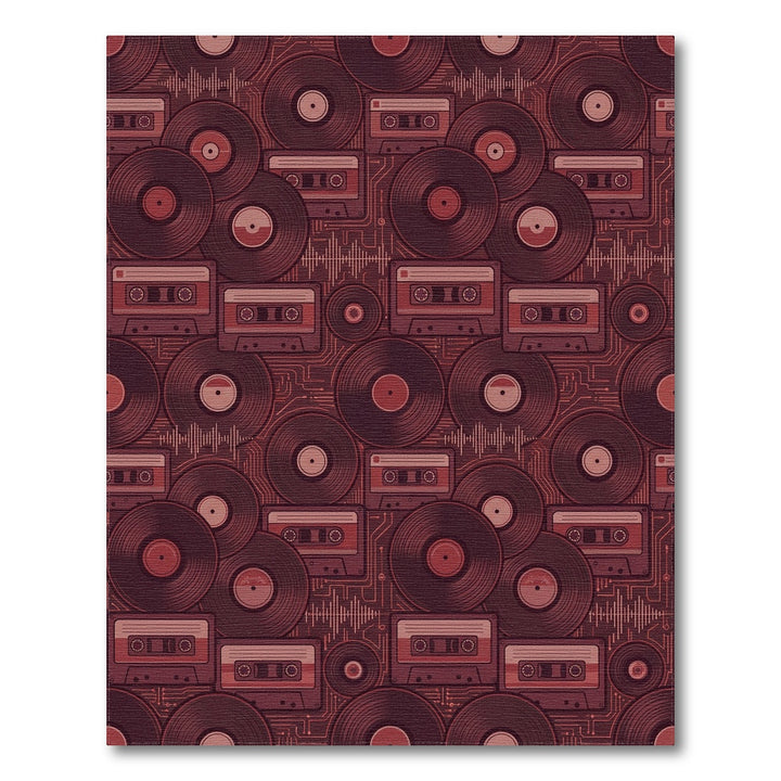 Retro Vinyl Cassette Soundwave Medley Rug