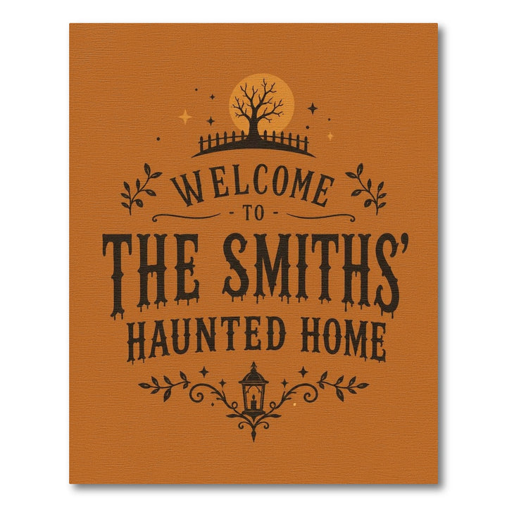 The Smiths' Haunted Home Orange Rug