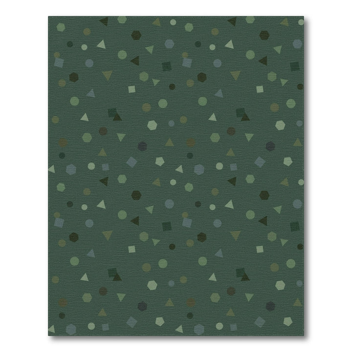 Earthy Tones Scattered Geometric Collage Rug