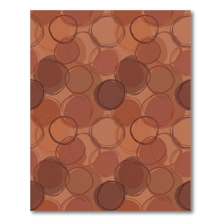 Earthy Abstract Circles Rug