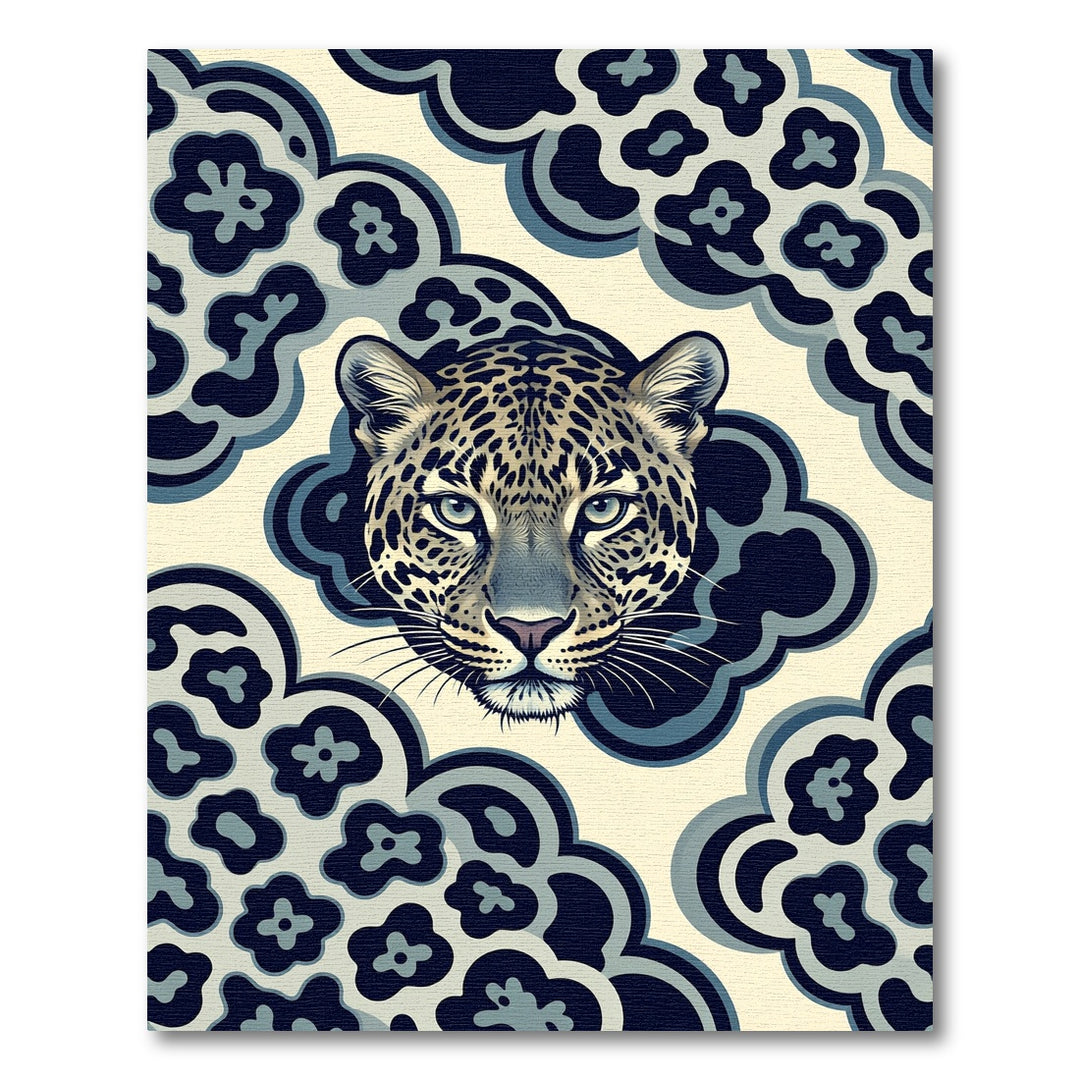 Stylish Leopard Cloud Abstract Rug