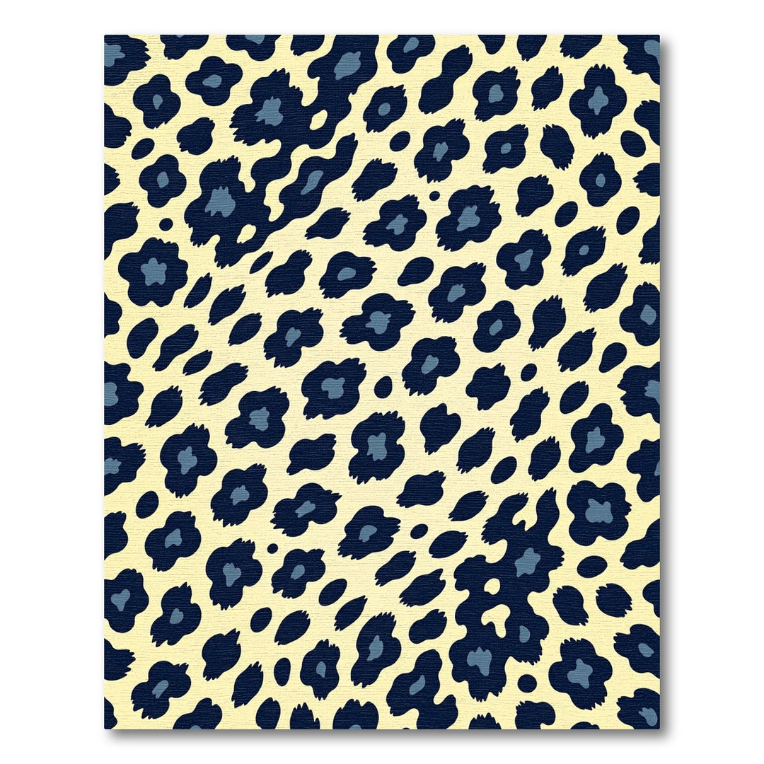 Bold Leopard Spots Yellow Rug