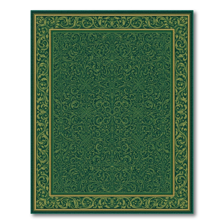 ODIKA Green Traditional Persian Area Rug