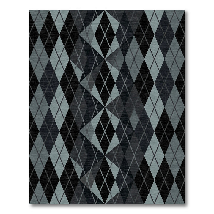 Charcoal Diamond Tessellation Rug