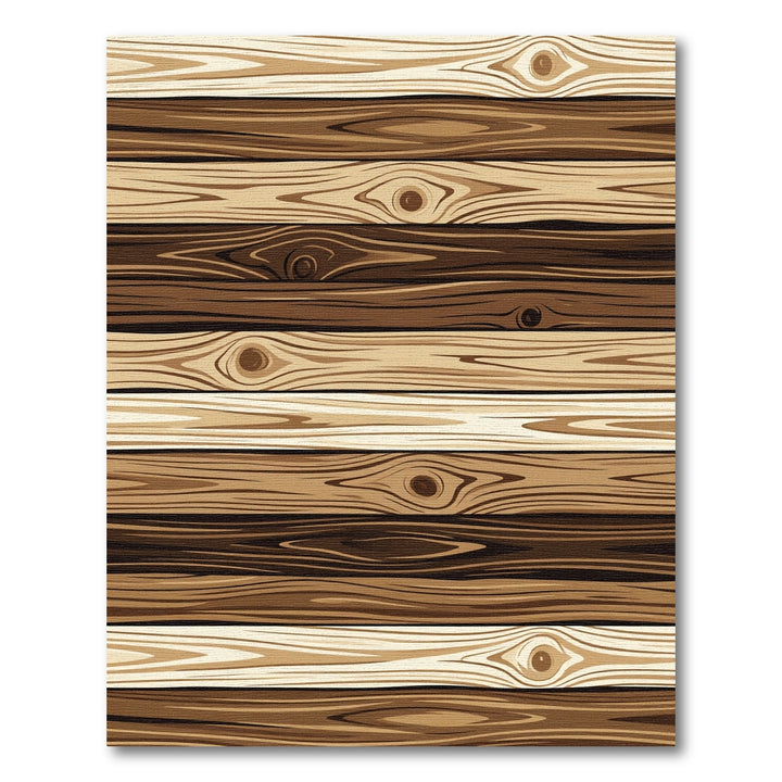 Rustic Wooden Plank Textured Rug