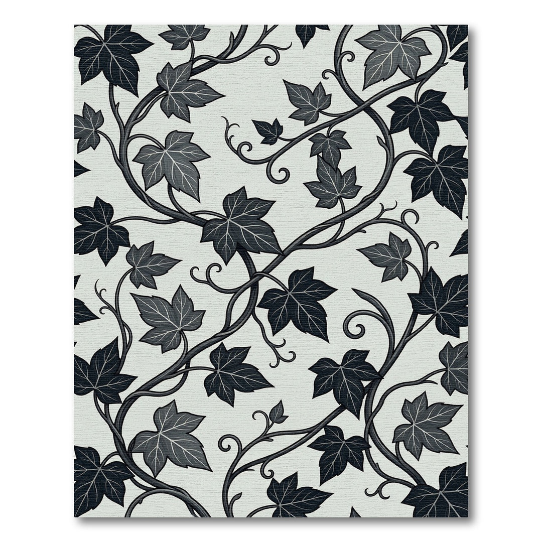Dark Ivy Vine Foliage Rug