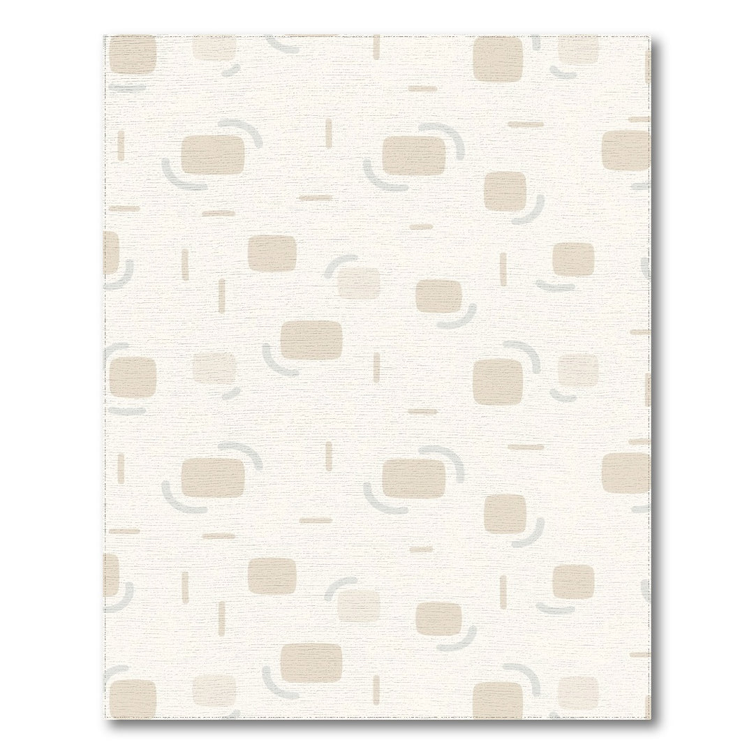 Beige Geometric Area Rug