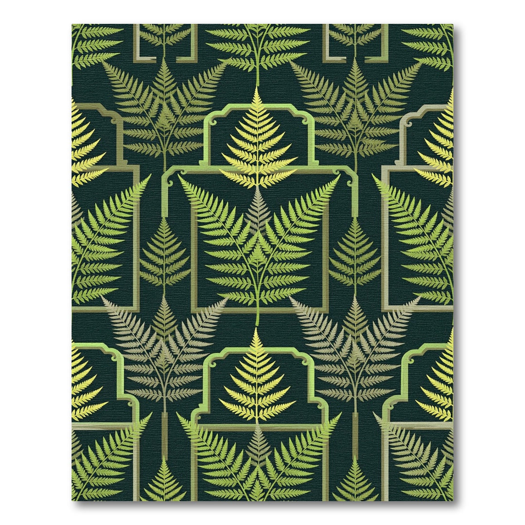 Verdant Fern Arch Botanical Rug