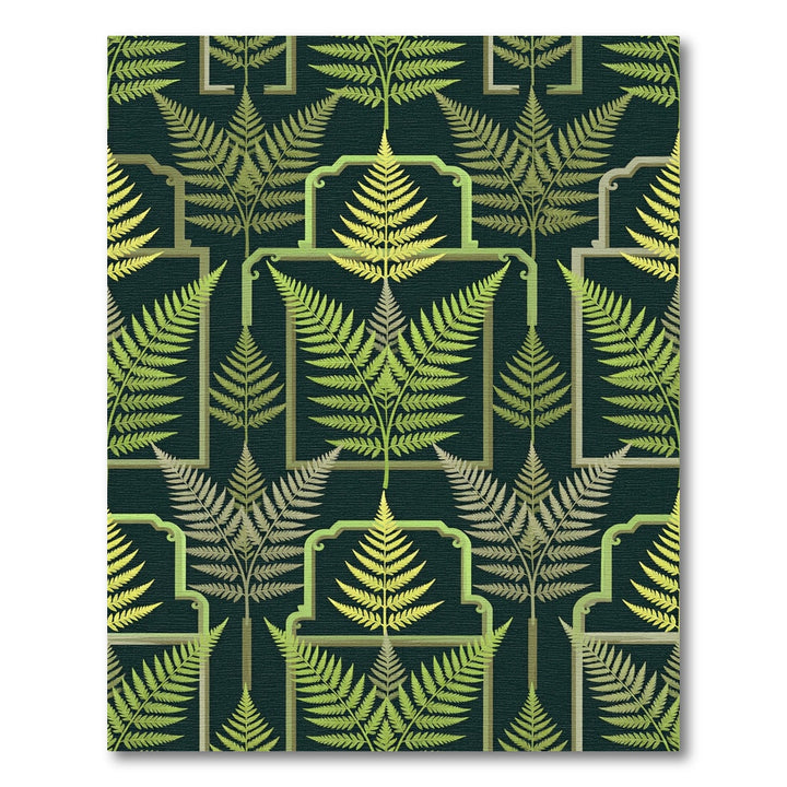 Verdant Fern Arch Botanical Rug