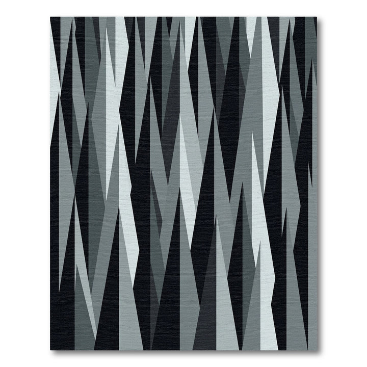 Monochromatic Sharp Geometric Jagged Shards Rug