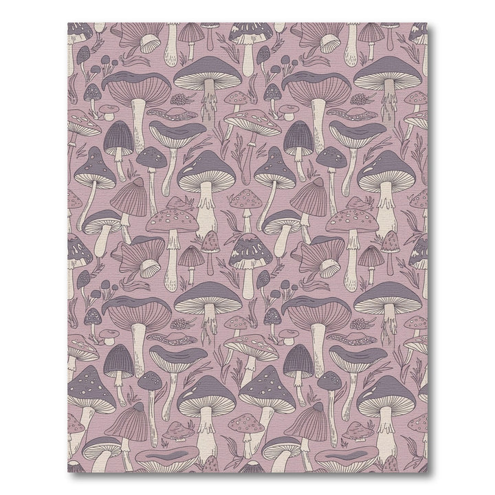 Pastel Purple Mushroom Forest Rug