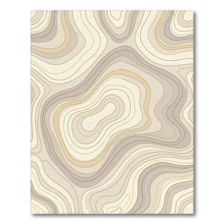 Neutral Contour Topographic Wave Rug