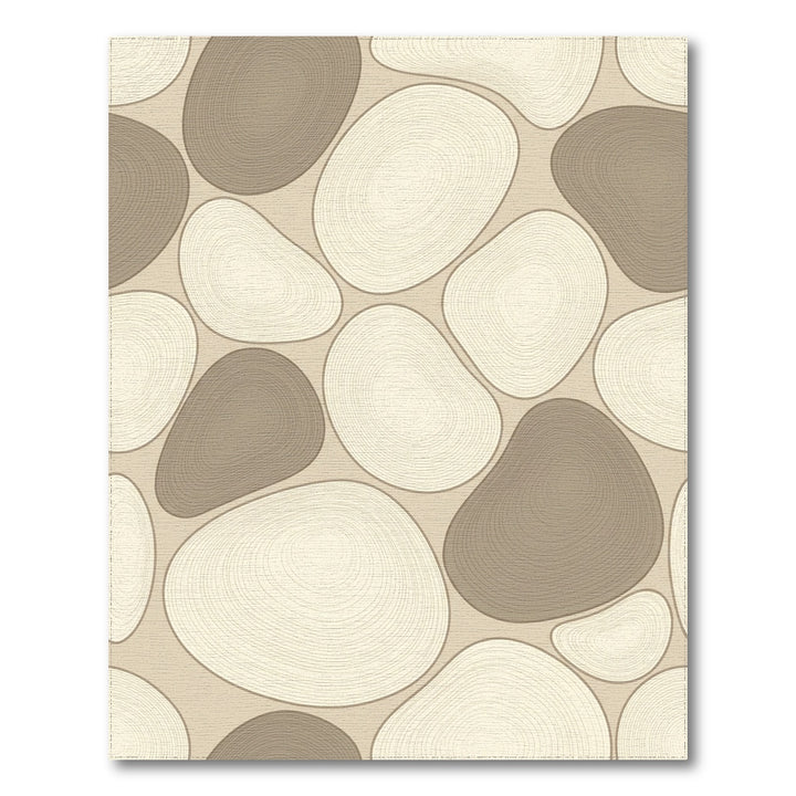 Neutral Organic Pebble Textural Rug