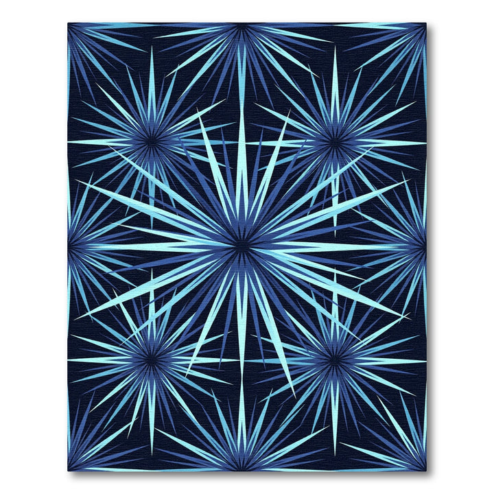 Deep Blue Starburst Radiance Rug