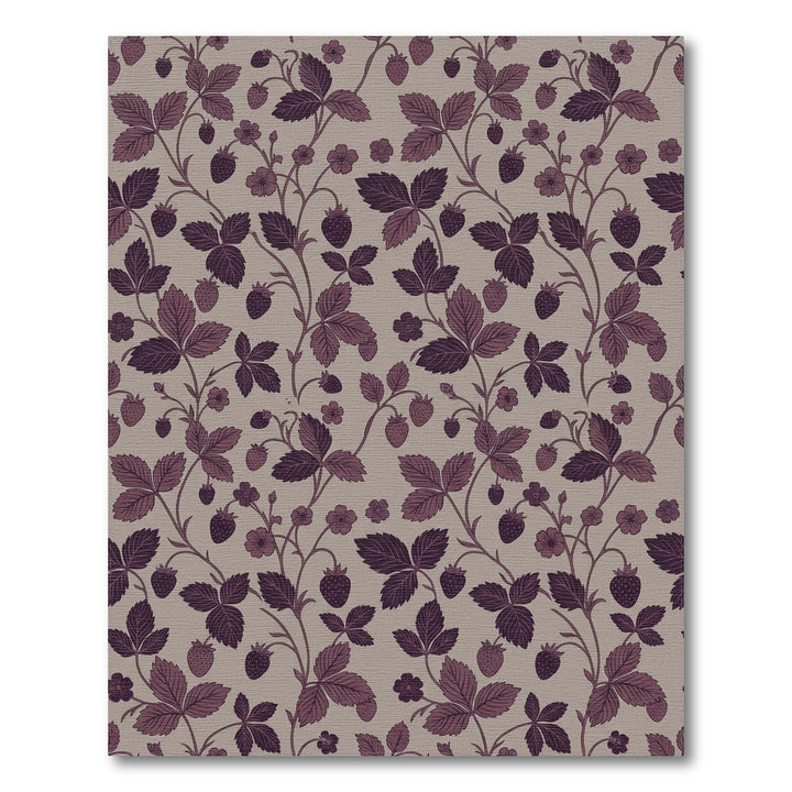 Purple Strawberry Vine Botanical Rug