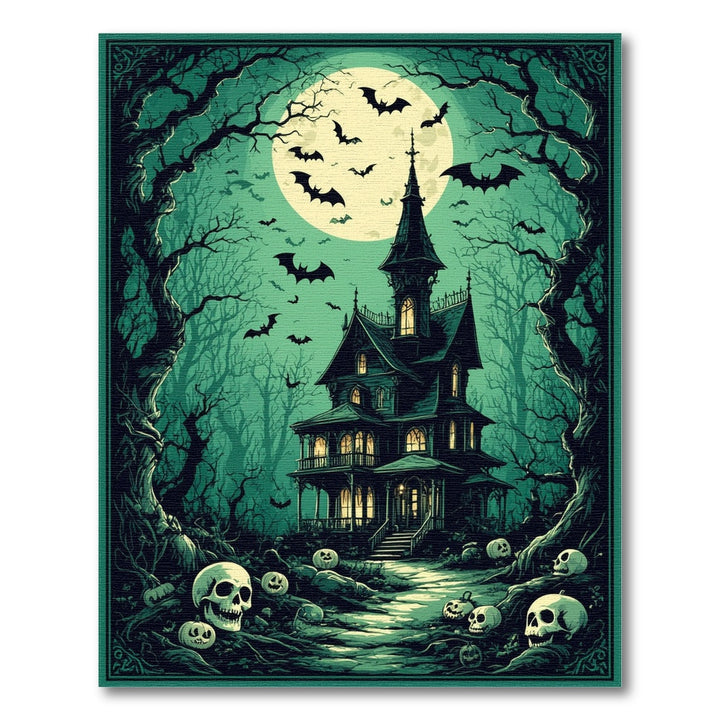 Haunted Mansion Spooky Area Rug