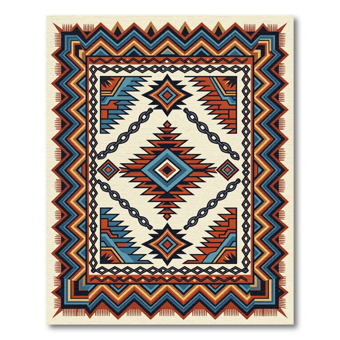 Southwestern Tribal Diamond Rug