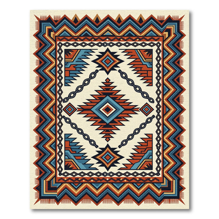 Southwestern Tribal Diamond Rug