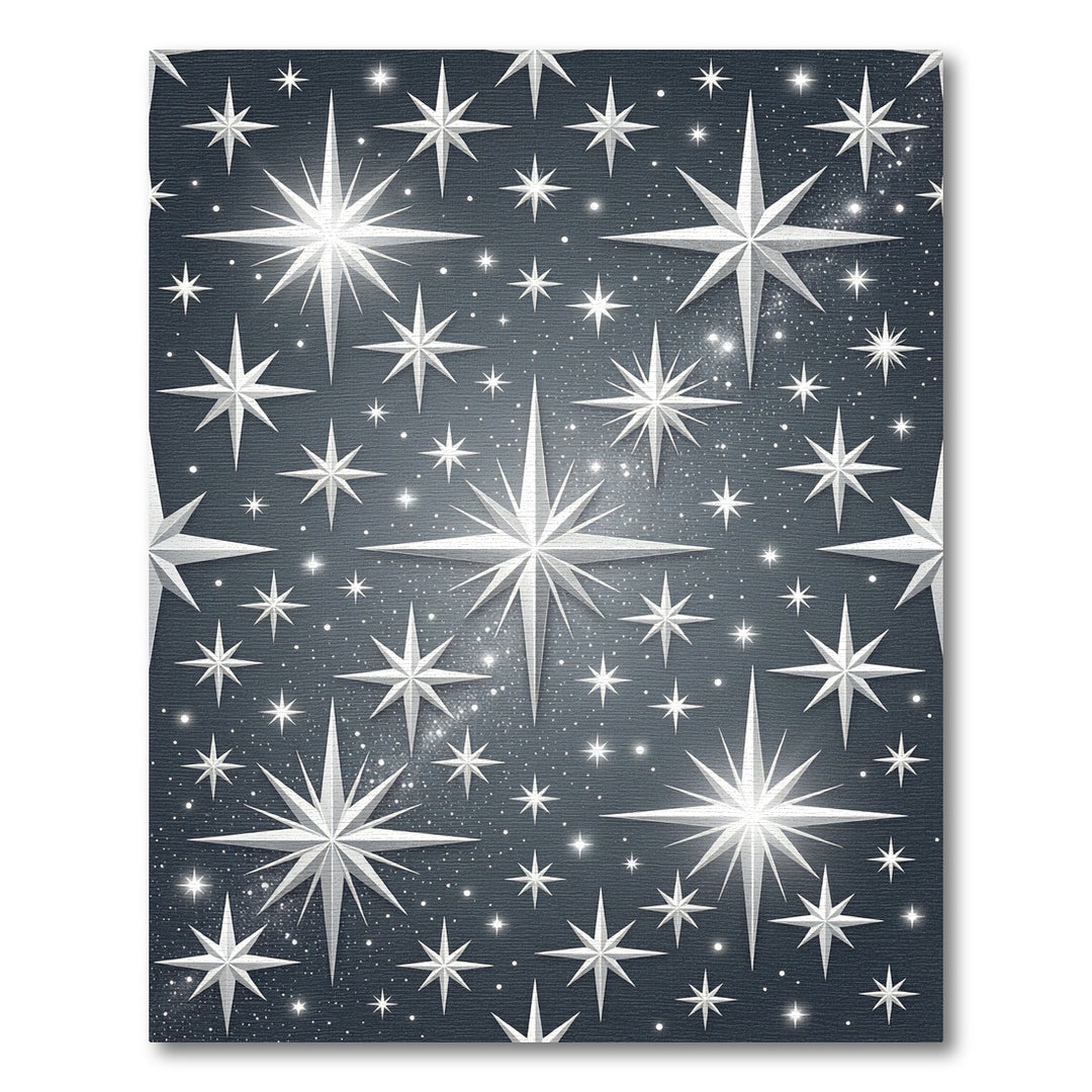 Celestial White Starry Night Rug