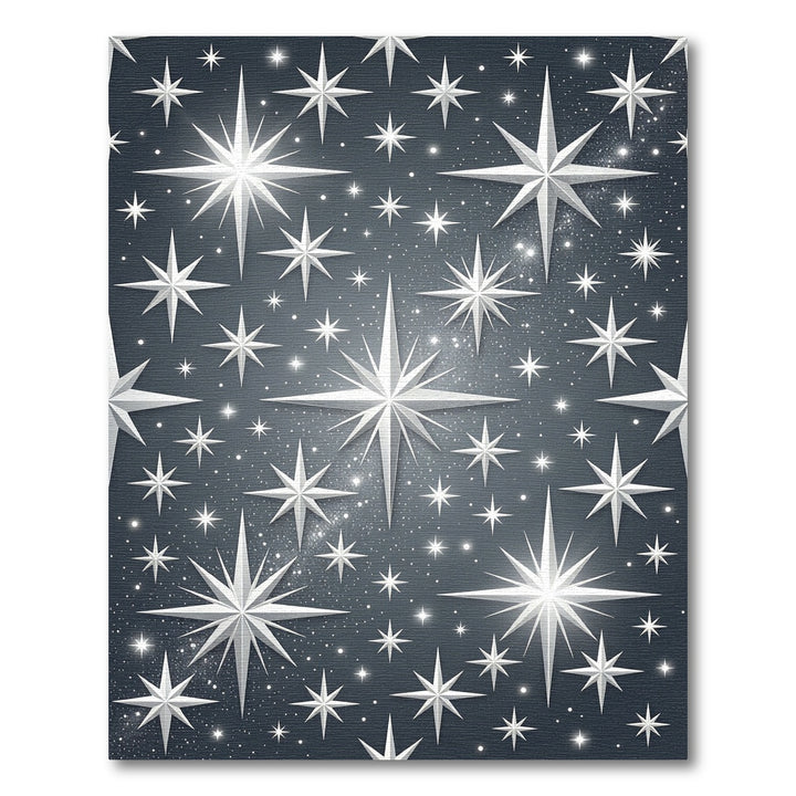 Celestial White Starry Night Rug