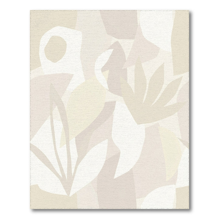 Pastel Abstract Botanical Arrangement Rug