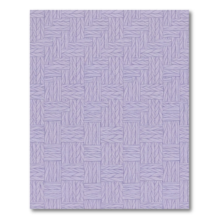 Lavender Woven Herringbone Geometric Rug