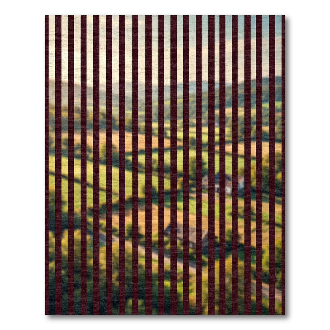 Countryside Valley Vertical Lines Rug