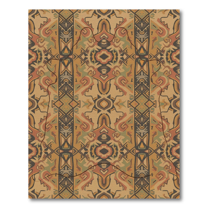 Earthy Tones Tribal Medallion Rug