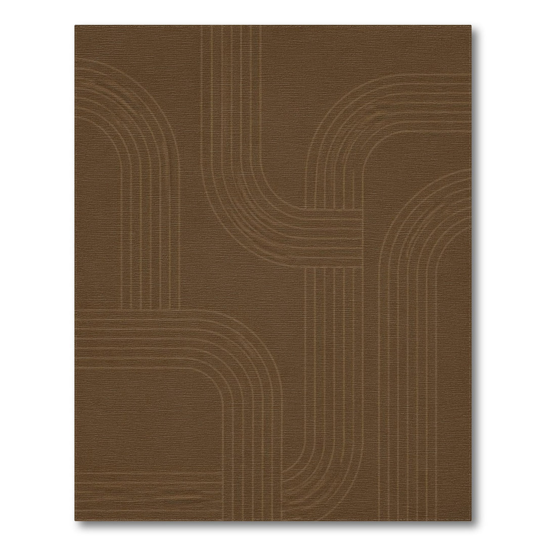 Geometric Modern Arch Brown Geometric Arch Area Rug