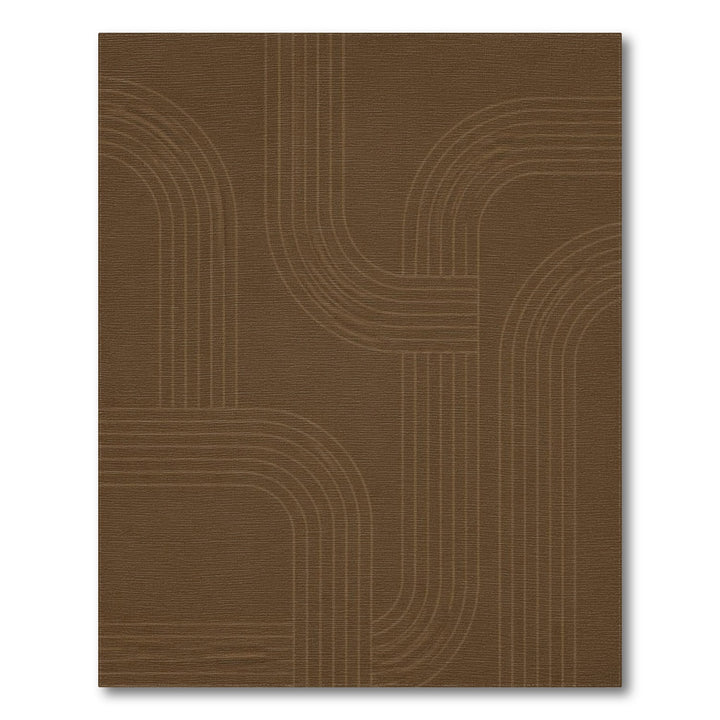 Geometric Modern Arch Brown Geometric Arch Area Rug