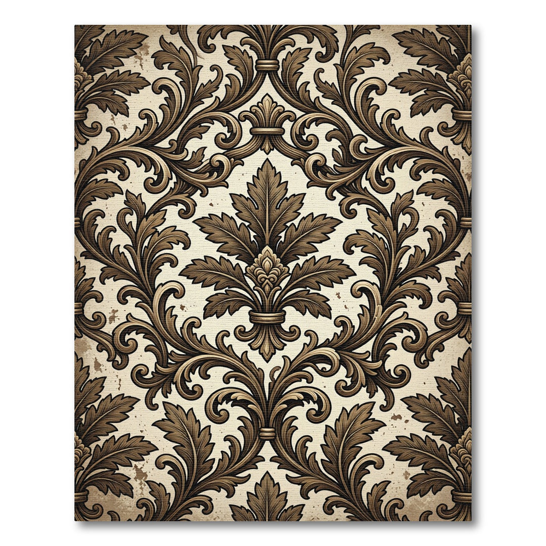 Ornate Bronze Acanthus Leaf Rug