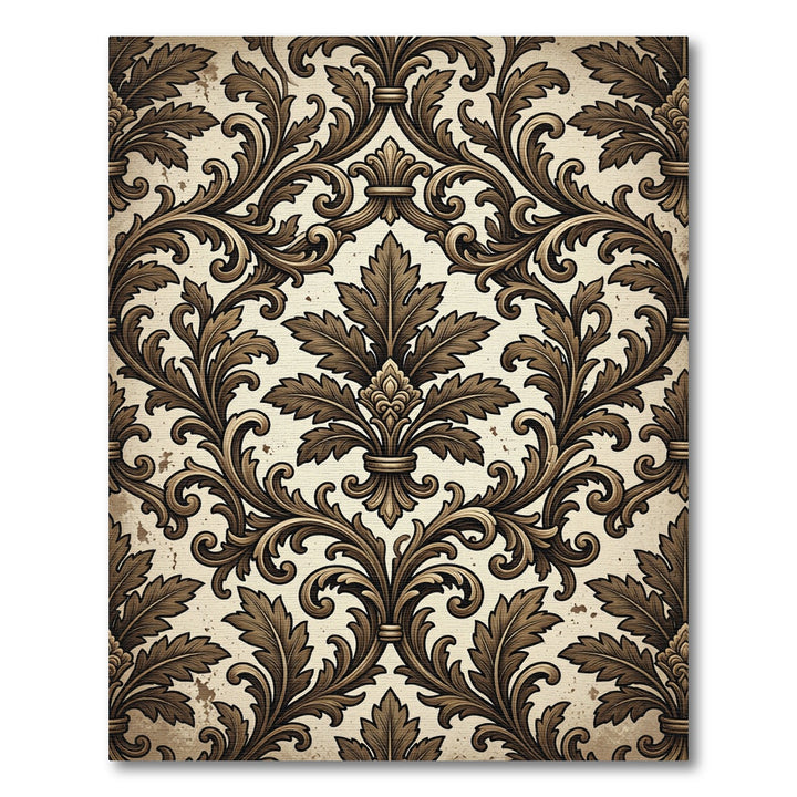 Ornate Bronze Acanthus Leaf Rug