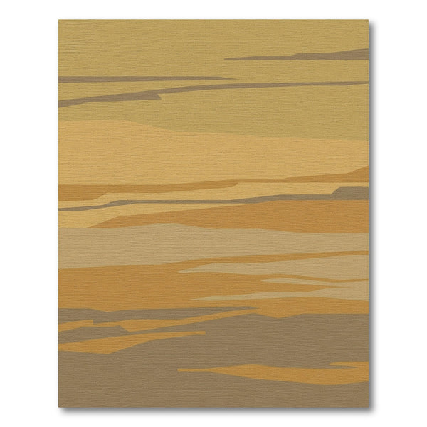 Earthy Tone Abstract Layered Plains Rug